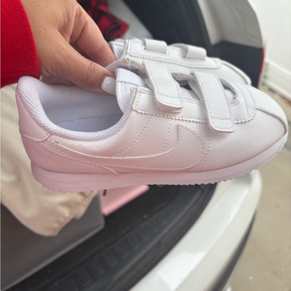 Nike White Sneakers with Velcro Straps - Picture 1 of 5